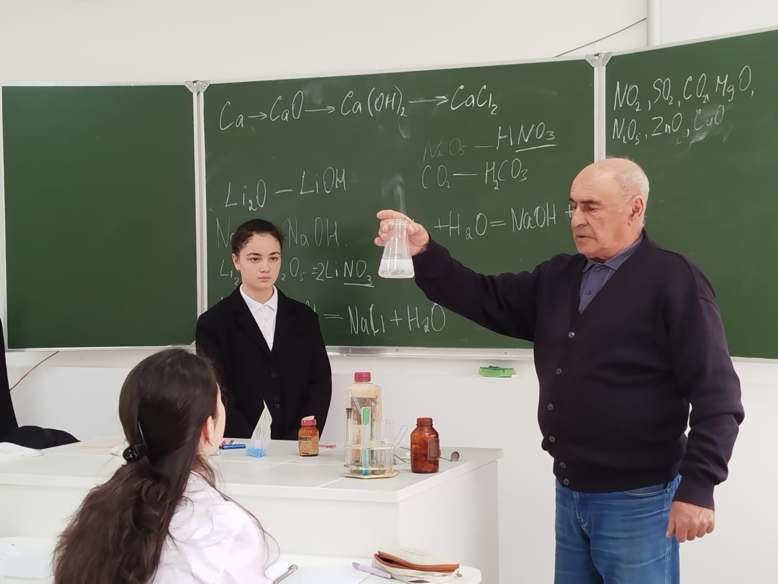 Химические свойства оснований.